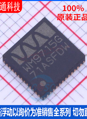 全新原装 WM9715CLGEFL/RV 封装QFN-48 编解码芯片