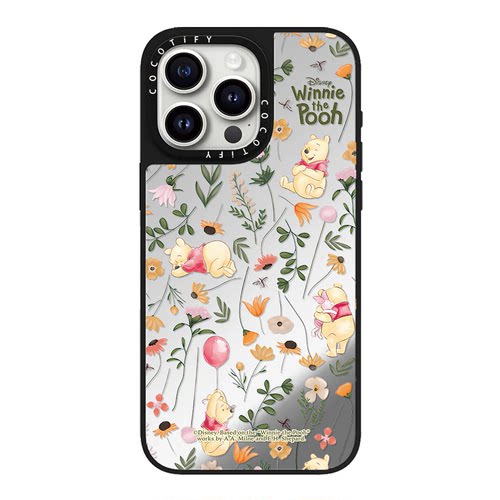 华强北C家winnie小熊维尼适用iphone15手机壳14pro苹果13promax镜面17保护套16跳跳虎MagSafe磁吸12可爱