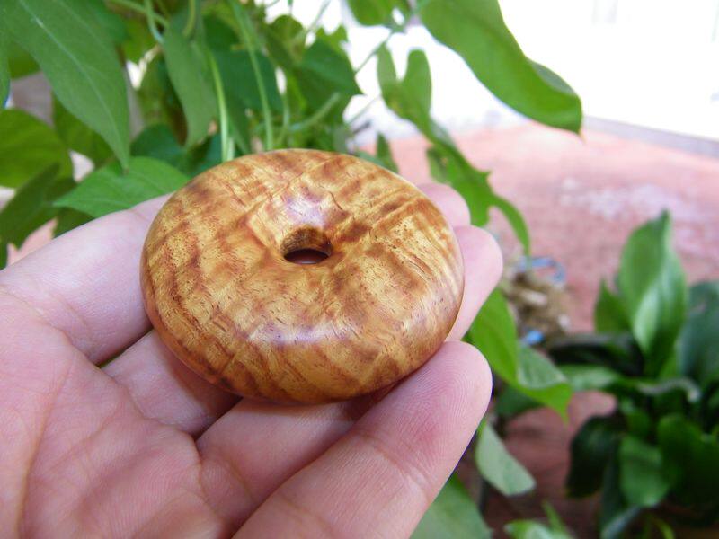 平安无事牌扣海南黄花梨紫油梨爆满水波闪电纹降香黄檀手把件A