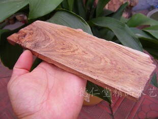 海南黄花梨麦穗纹山水纹虎皮纹瘤疤牌子料梳子料木样雕刻A