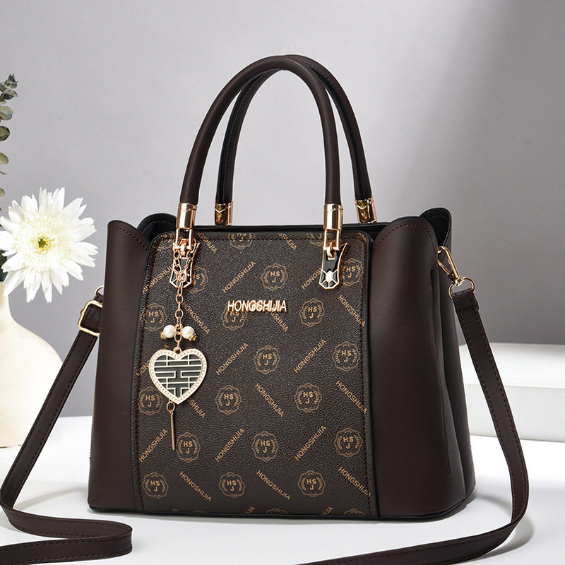 无注册商标无品牌手提包女士包袋女包 黑色 男包斜挎 中年 白色