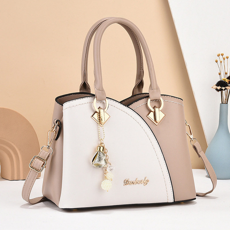 夏季女手提包2024新款时尚大气单肩斜挎包简约妈妈包手拿包包手提