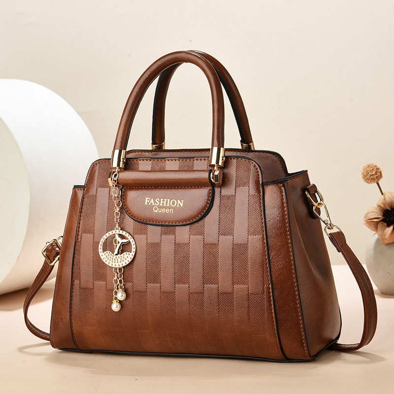 无注册商标无品牌新款手提包女士包袋包女包 黑色 水桶妈妈包斜挎