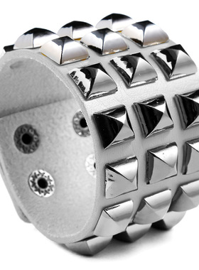 网红欧美稳定朋克皮革手链夜店酒吧夸张手链手环一件