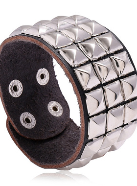 网红新款朋克手链欧美风男士饰品个性夜店手链