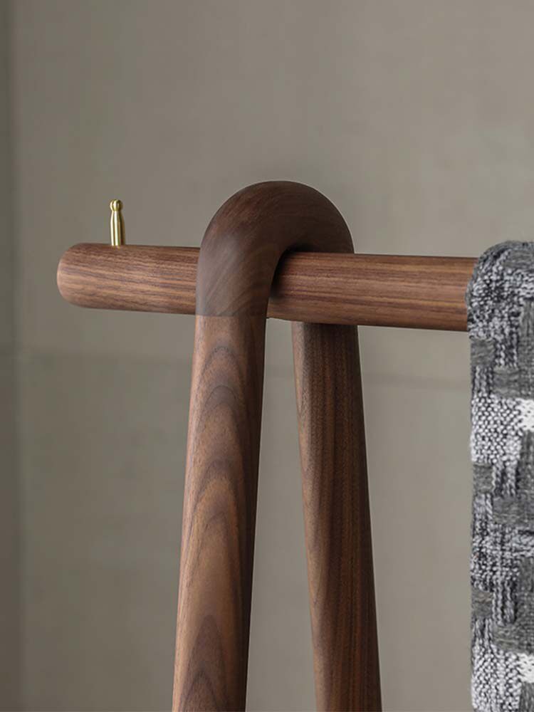Solid Wood Clothes Rack - Taobao product photo 2