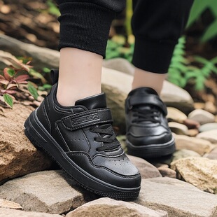 男童皮面防水小学生板鞋 优选新款 儿童运动鞋 校园白鞋 女 晋江小白鞋