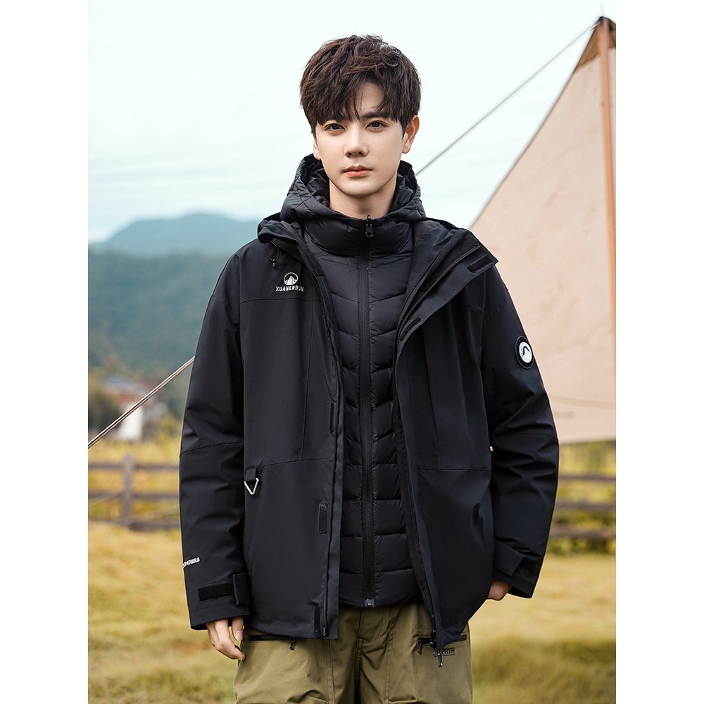 大牌高端羽绒服男女同款季内胆可拆单穿青少年初高中学生防风保暖