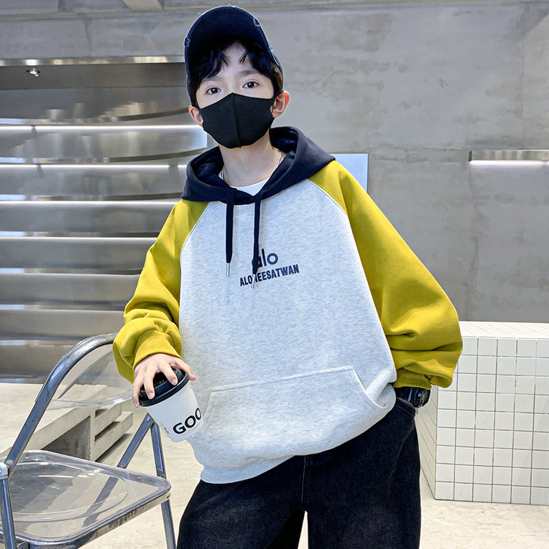 进口儿童装男童卫衣款年新款上衣男孩款韩版大童季上衣潮