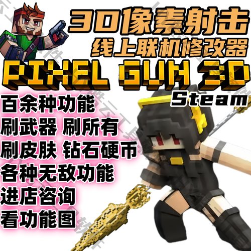 3D像素射击电脑版SteamPixelGun3D线上联机修改器稳定使用包更新G