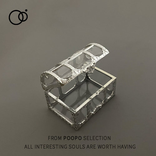 透明迷你复古小宝箱收纳盒小盒子