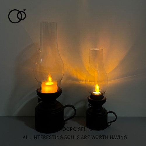 仿真煤油灯复古氛围灯桌面装饰