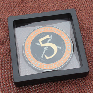 CSGO反恐精英全球攻势 游戏周边5周年老兵纪念币 金属材质 把玩币