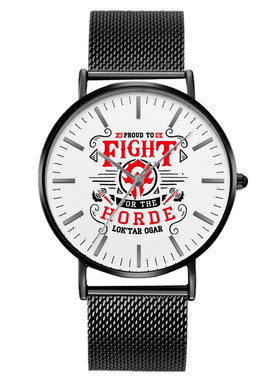 wow魔兽世界部落周边手表 horde联盟阵营玩家主题电子腕表