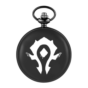 wow魔兽世界周边怀表项链 部落联盟阵营钥匙扣金属挂件 免费刻字