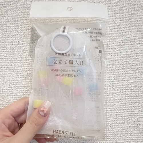 日本专柜 HABA 洁面起泡网/打泡网 内附小海绵块 日本制