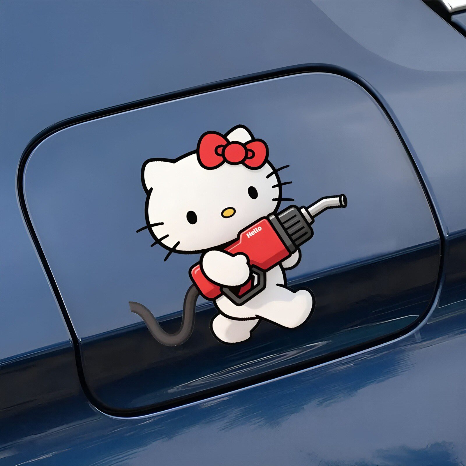 可爱HelloKitty猫油箱盖贴划痕图片