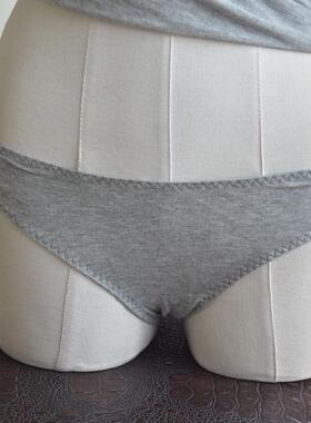 ICON外贸出口丝光条纹纯棉拼接之美家居内衣内裤底裤三角裤