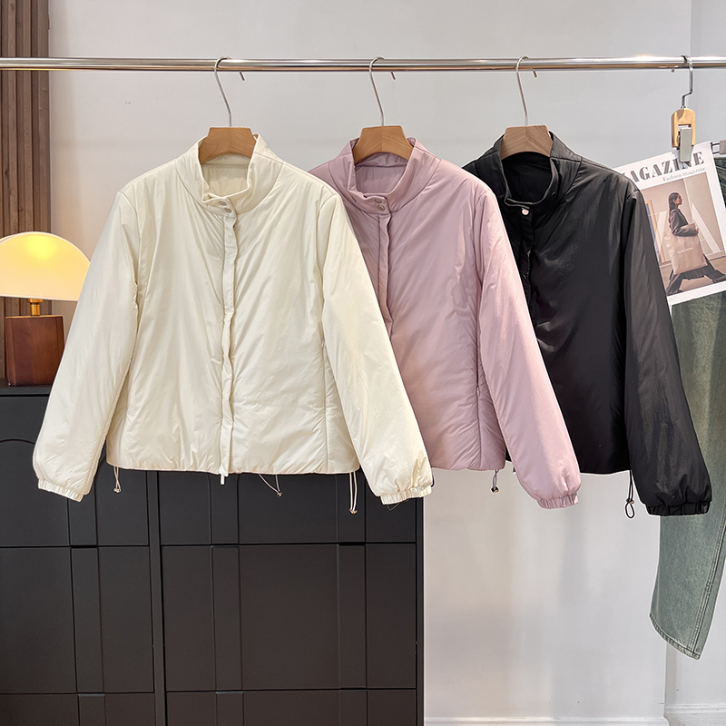 炒云感泡芙棉服！3M新型雪丽防水轻薄保暖短款立领面包服外套女冬