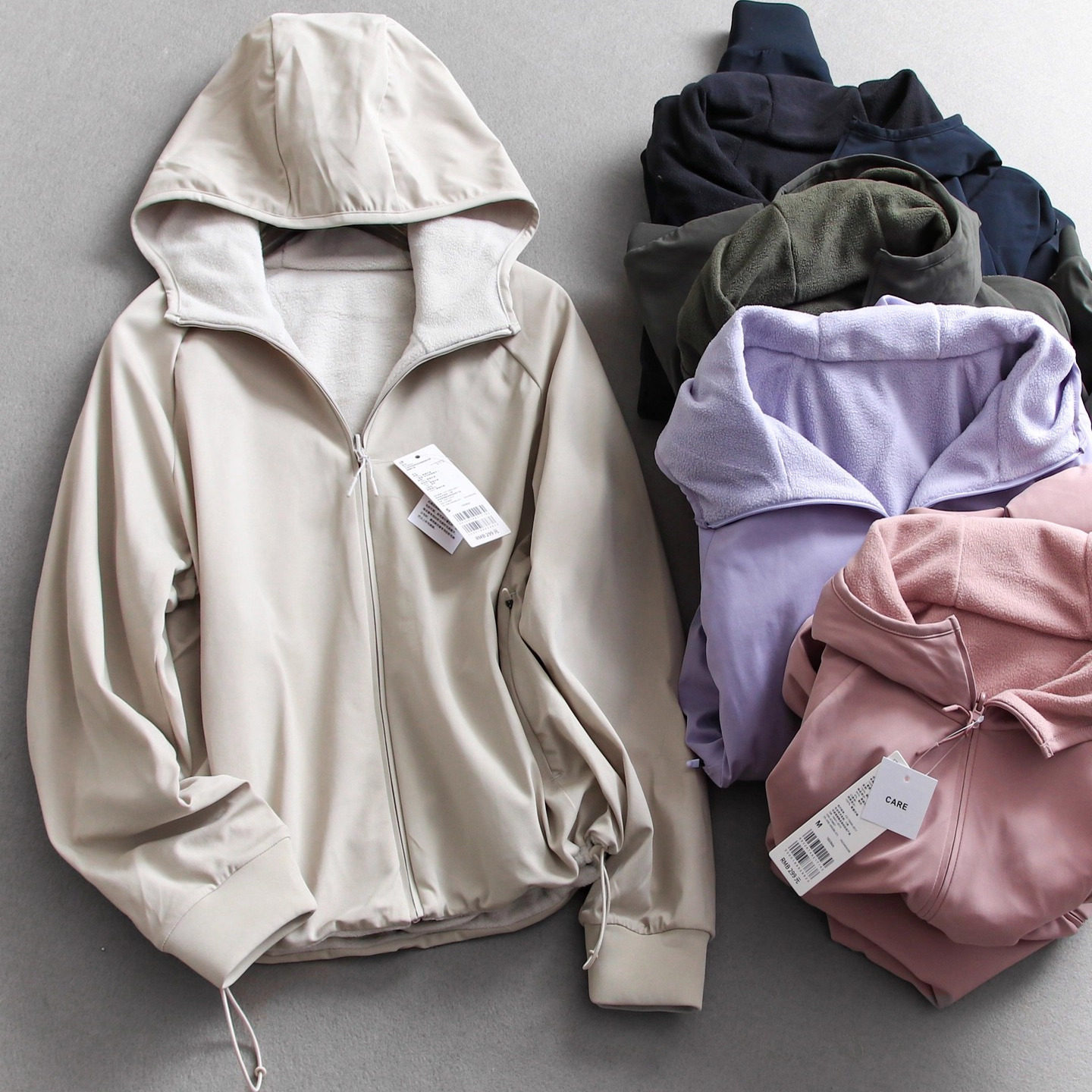 日单U~秋冬防风防水双面穿摇粒绒加绒户外保暖拉链夹克连帽外套女,女装/女士精品,短外套,淘宝优惠券,粉丝福利购,淘宝优惠卷