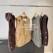 走岛国 情侣款 380g超细摇粒绒仿羊羔绒马甲保暖背心套头外套秋冬