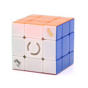 Calvin's开尔文限转三阶魔方彩色异形90°180°270°混合益智玩具