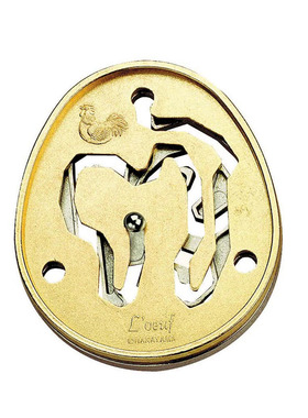 Hanayama 玉L'oeuf魔金Cast Puzzle金属益智烧脑迷宫解谜玩具成人