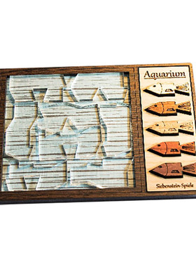 Siebenstein-Spiele水族馆拼图Aquarium木质益智玩具德国Puzzle
