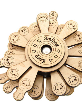 Siebenstein-Spiele保持微笑Keep Smiling木质转盘益智玩具Puzzle