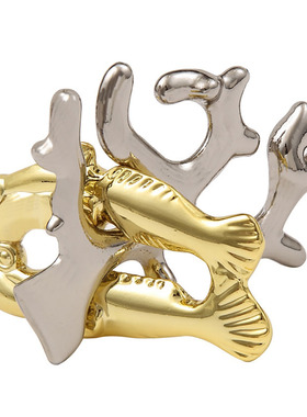 Hanayama魔金礁Reef金属益智烧脑解谜玩具海洋系列珊瑚解环Puzzle