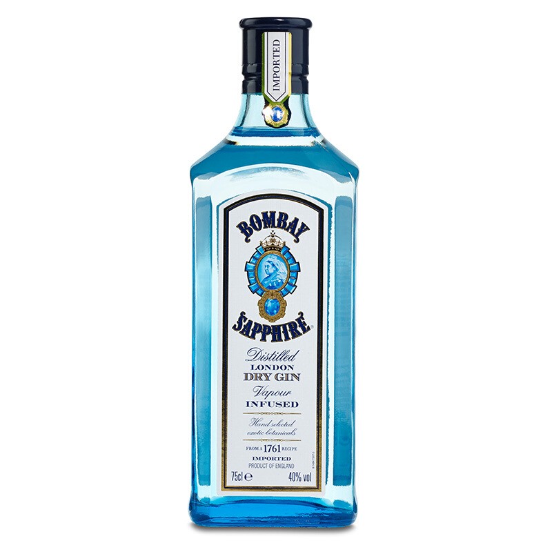 孟买蓝宝石金酒BOMBAYSAPPHIRE GIN杜松子酒鸡尾酒基酒洋酒750ml