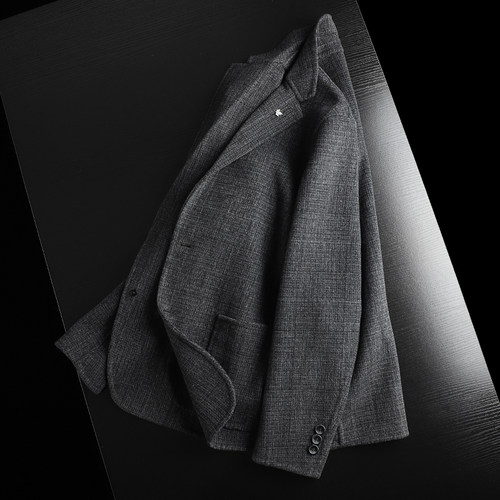 高端双面呢温暖羊毛混纺商务西服