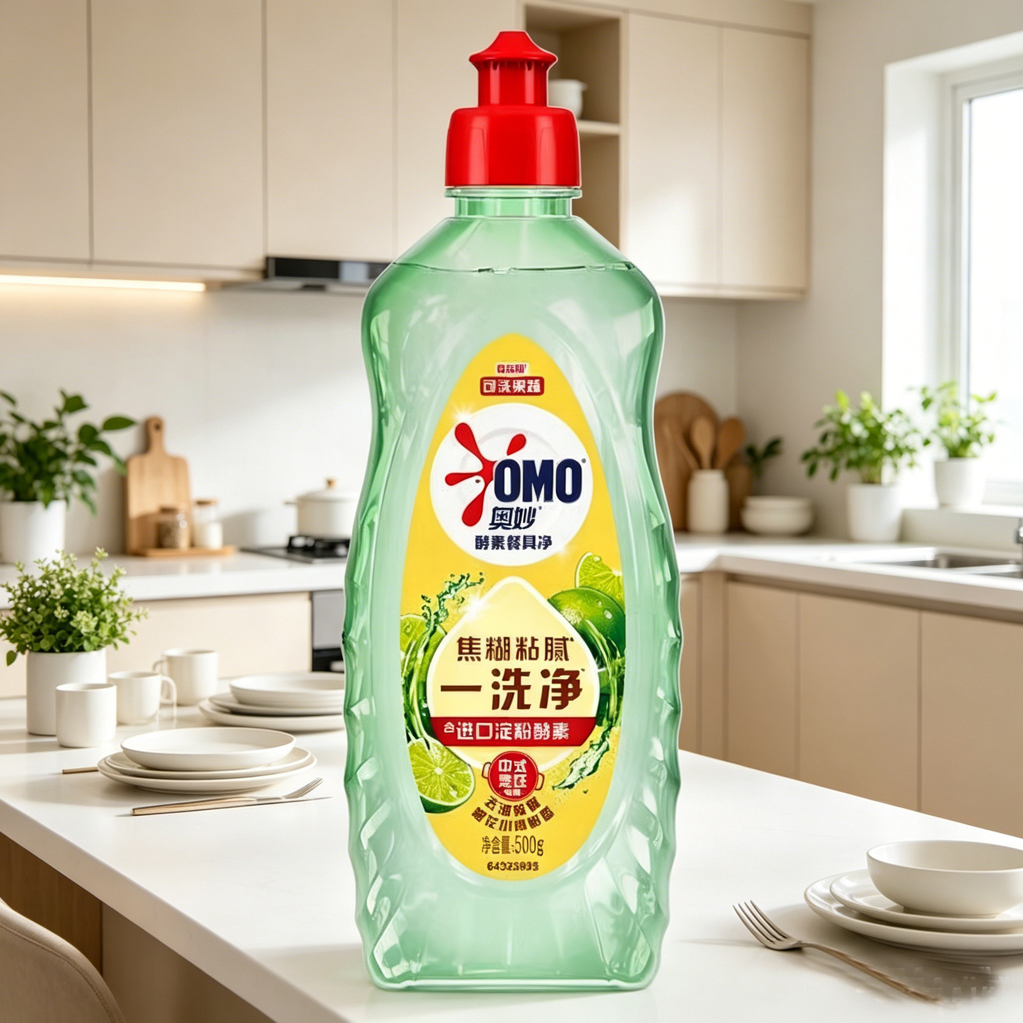 奥妙洗洁精2元餐具果蔬小青柑洗碗洗蔬菜水果洗涤剂家用