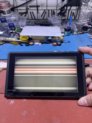 任天堂switch lite游戏机屏幕花屏损坏NS不显示不触摸nsl花屏维修