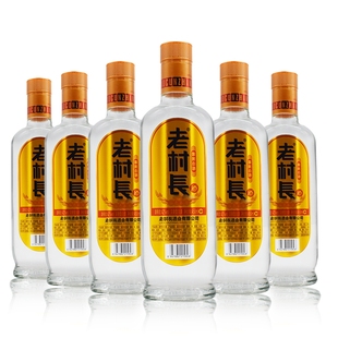 东北老村长42度450ml*6瓶装谷色谷香浓香型纯粮白酒 不兑奖