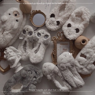 棉鞋 棉拖鞋 软底鞋 袜包跟居家情侣毛绒保暖鞋 女防滑厚底室内地板鞋