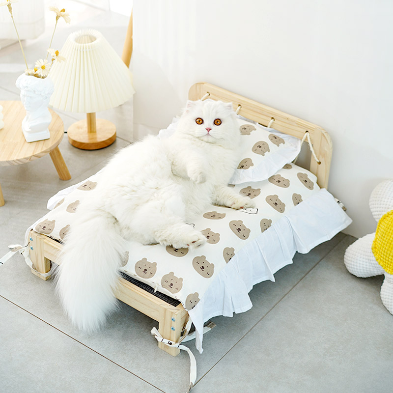 实木猫床厂家特价冲量猫狗通用