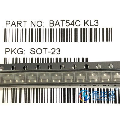 原装正品 BAT54C 丝印KL3 SOT-23 30V/200mA 肖特基二极管 100只