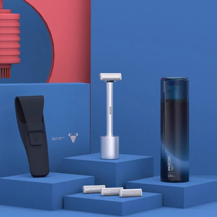 麦科多剃须刀小牛套装 震感手自一体刮胡刀水洗刀片男友节日礼物