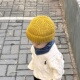 男童针织帽幼儿宝宝毛线帽女童套头帽韩版 2025新款 儿童帽子秋冬季