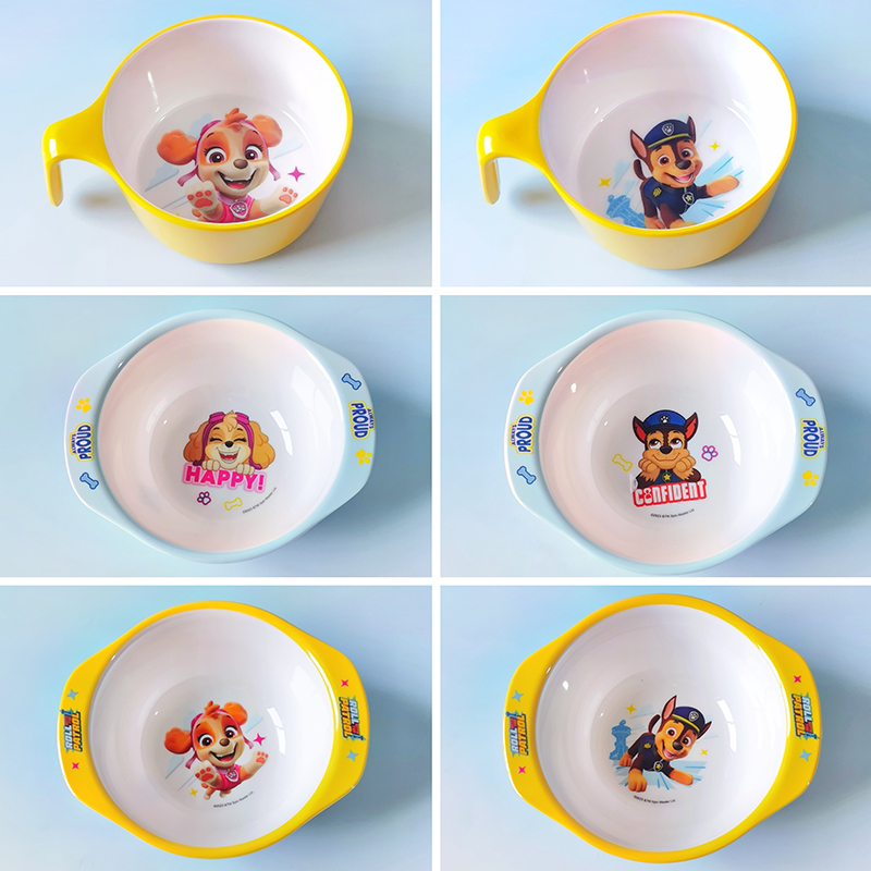 希尔汪汪队卡通密胺儿童宝宝碗勺