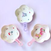 五和花瓣儿童碗手柄卡通小马宝莉库洛米凯蒂猫宝宝碗可爱辅食餐具