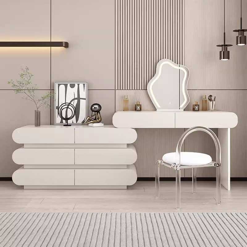 新款实木成套梳妆台卧室现代简约斗柜一体家用化妆台奶油风化妆桌,鲜花速递/花卉仿真/绿植园艺,割草机/草坪机,淘宝优惠券,粉丝福利购,淘宝优惠卷