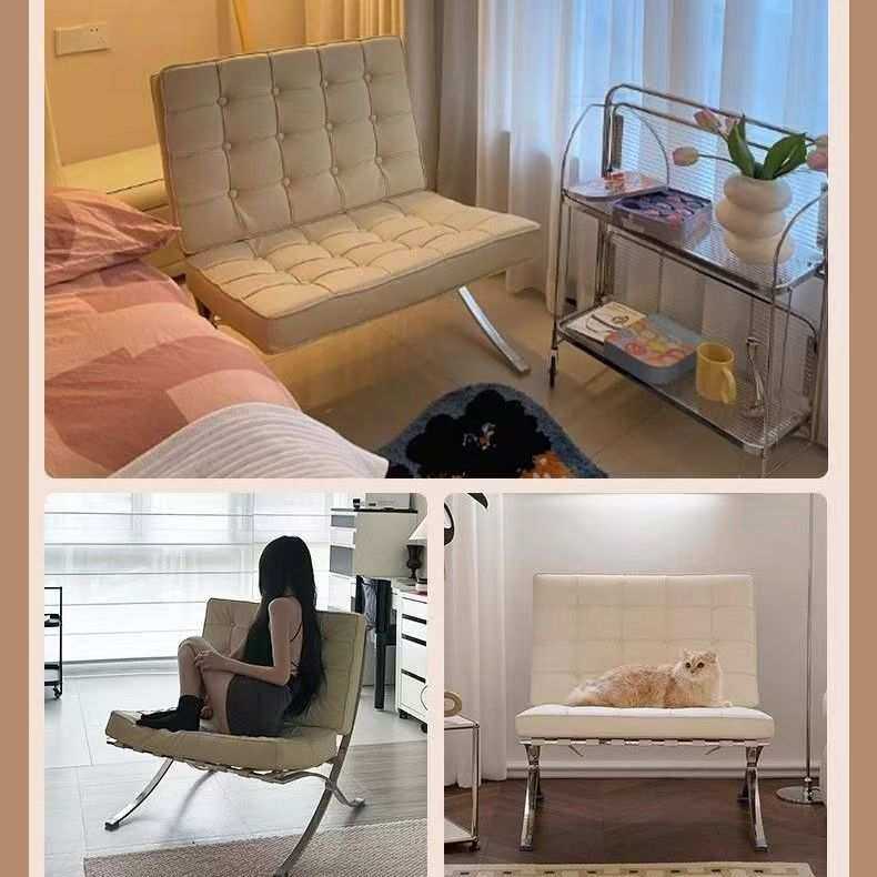 巴塞罗那单人沙发椅客厅卧室设计师款懒人休闲躺椅网红小沙发椅子,鲜花速递/花卉仿真/绿植园艺,割草机/草坪机,淘宝优惠券,粉丝福利购,淘宝优惠卷