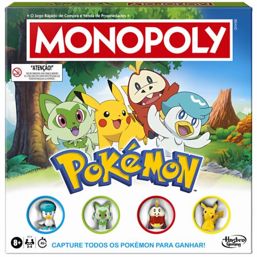 孩之宝地产大亨Monopoly宝可梦皮卡丘中文版聚会益智桌游大富豪旗