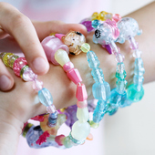 儿童魔法百变手链独角兽玩具女孩动物变形项链首饰DIY萌宠套装
