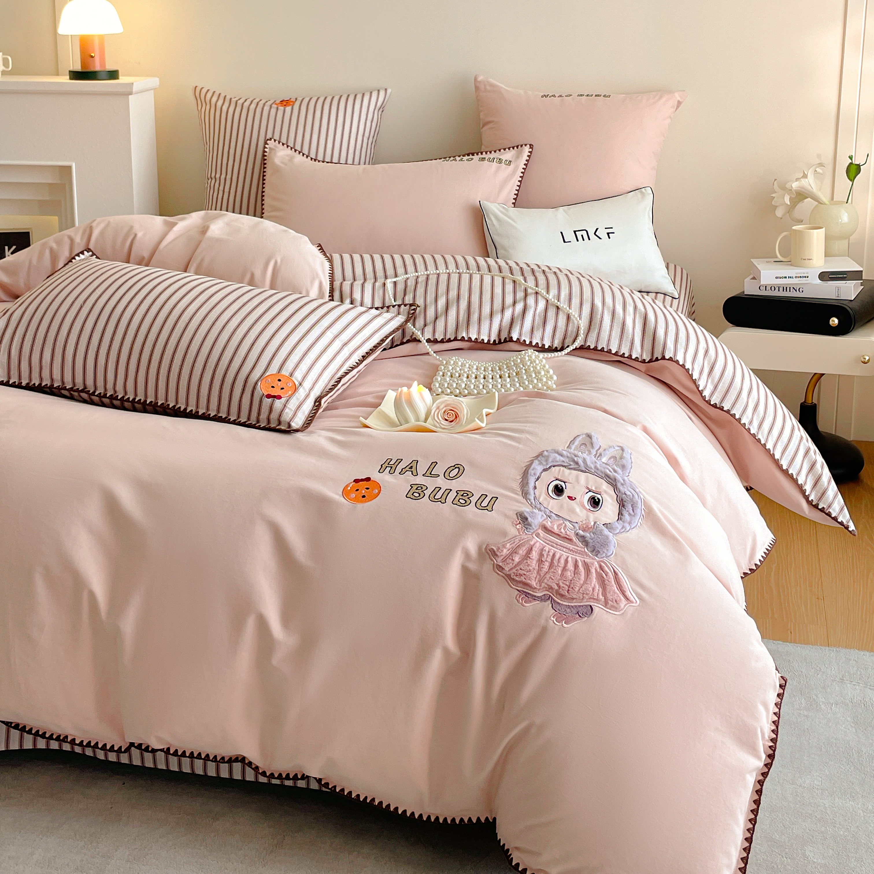 2025新款全棉加厚磨毛四件套纯棉床单被套床笠款亲肤裸睡床上用品