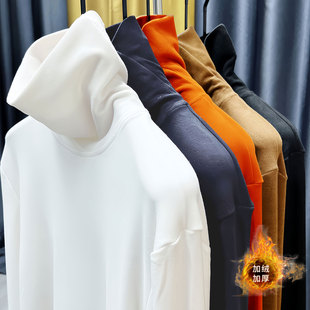 发热快打底衫男加厚加绒高领澳绒磨毛双面绒保暖德绒F长袖内搭T恤