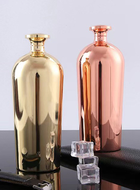 新款304不锈钢加厚酒壶1斤1.5便携户外空酒具家用白酒瓶复古随身