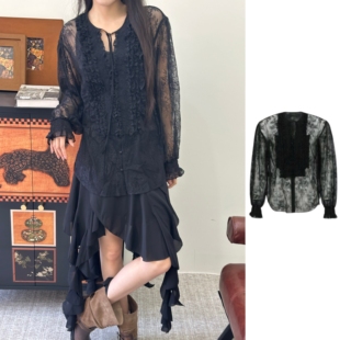 现货秒发 YCH 官方授权 26早春蕾丝衬衫上衣